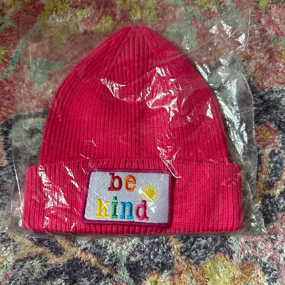 'Be Kind' Hot Pink Knit Beanie!!!